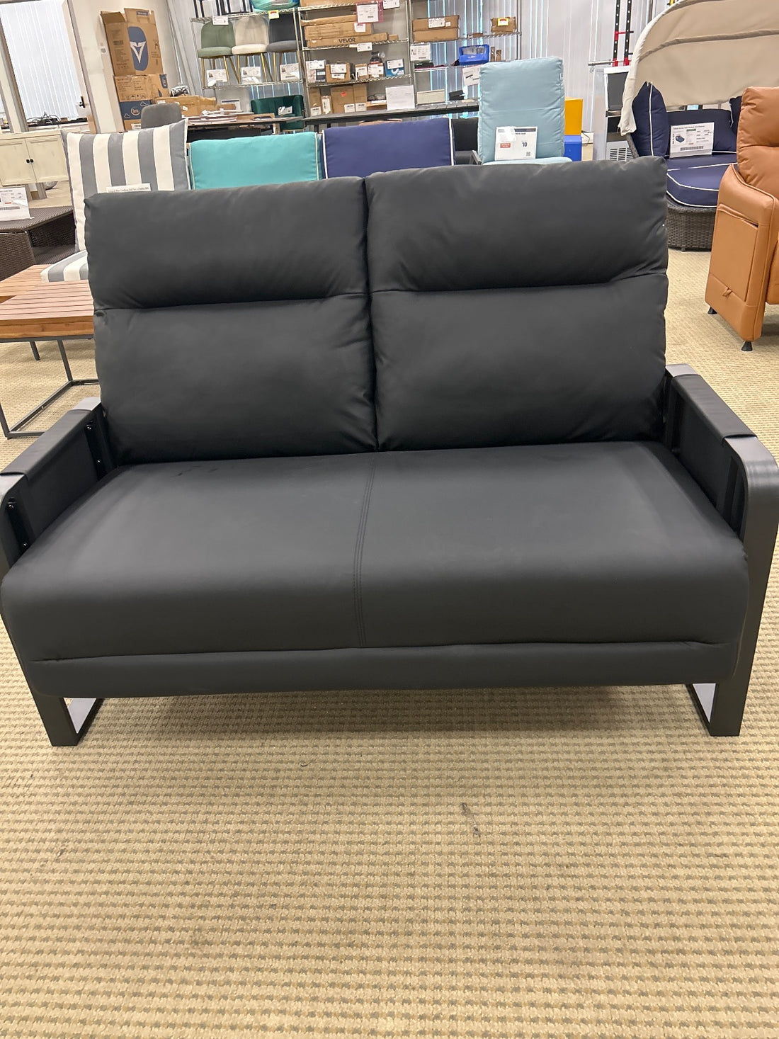 Reclining Loveseat - 2 Seat - Black - New