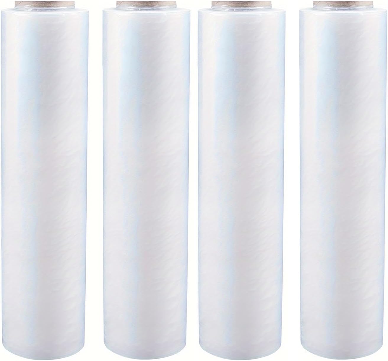Stretch Wrap Stretch Film Roll 20 Inch x 1500FT,80 Gauge Industrial Strength up to 600% Stretch, Adhere Pallet Wrap - Heavy Duty Shrink Wrap Roll Good for Moving & Shipping