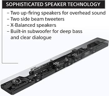 Sony HT-A5000 5. 1. 2ch Dolby Atmos Soundbar with Built-In Subwoofer
