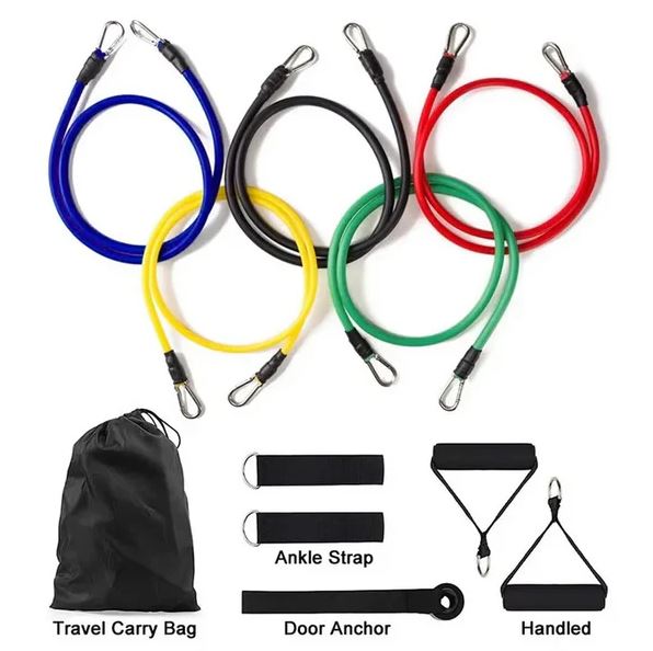 Stackable Resistance Bands Set – 5 Bands Up to 100 lbs