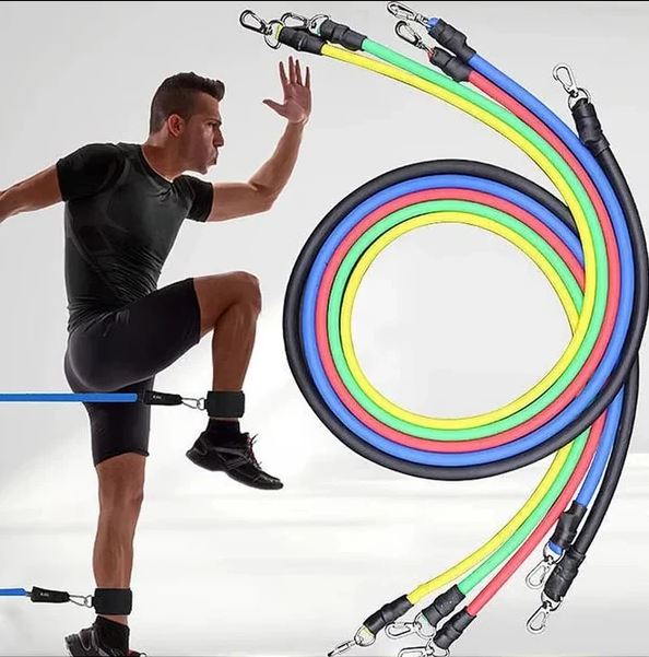 Stackable Resistance Bands Set – 5 Bands Up to 100 lbs