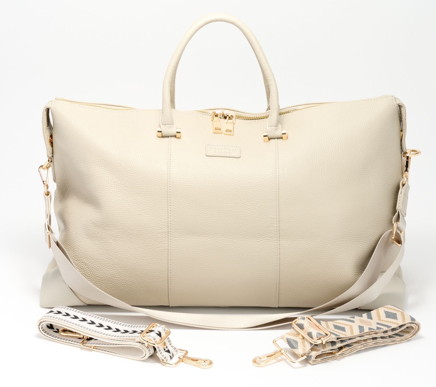 Pom Pom London Leather Weekend Bag
