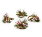 MacKenzie-Childs Pine and Peppermint Napkin Rings Set of 4