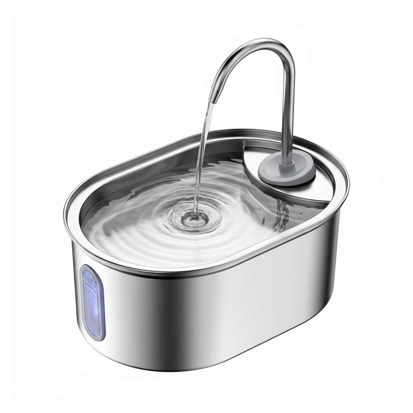 Stainless Steel Cat Water Fountain – 3L Dual Filtration & Ultra-Quiet Pump