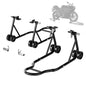 Motorcycle Front & Rear Stand Combo – 850 lbs, Universal Fit