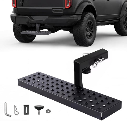 2" Hitch Step – Non-Slip Steel, Anti-Rattle, 350 lbs, Truck/SUV/Van