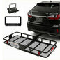Extra Large Folding Hitch Cargo Carrier | 70"x30"x6" Galvanized Steel Basket, 500lb Capacity, Raised Shank, Fits 2" Receiver – SUV, Truck, Van, Car