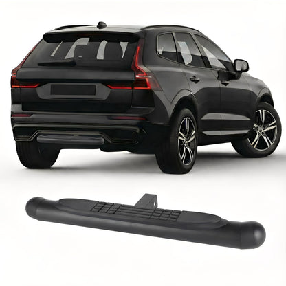 37" Steel Hitch Step Bar – Rear Bumper Guard, 2" Receiver, No-Wobble, 350 lb