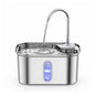 Stainless Steel Cat Water Fountain – 2.6L Capacity with Dual Filtration, Ultra Quiet Pump & Visible Water Level for Pets and Small Animals
