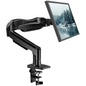 Adjustable Single Monitor Arm Desk Mount – C-Clamp/Grommet Mount, Fits 13-32 Inch Monitors, 4.4-19.8 Lbs Capacity, VESA 75x75mm & 100x100mm
