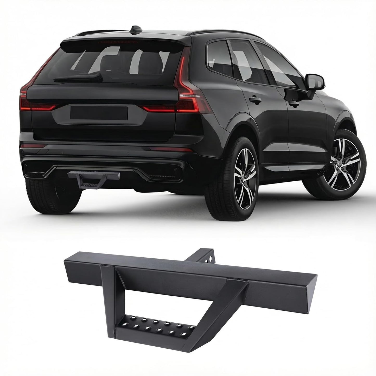 Adjustable Hitch Step for 2" Receiver – Rust-Resistant Steel, 350 lb – Truck & SUV Bumper Step