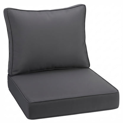 Deep Seat Patio Chair Cushion Set with Ties – Waterproof Oxford, 4.7 in High-Density Foam