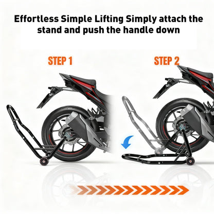 Motorcycle Front & Rear Stand Combo – 850 lbs, Universal Fit
