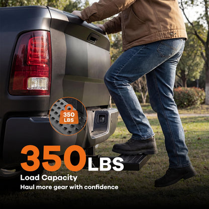 2" Hitch Step – Non-Slip Steel, Anti-Rattle, 350 lbs, Truck/SUV/Van