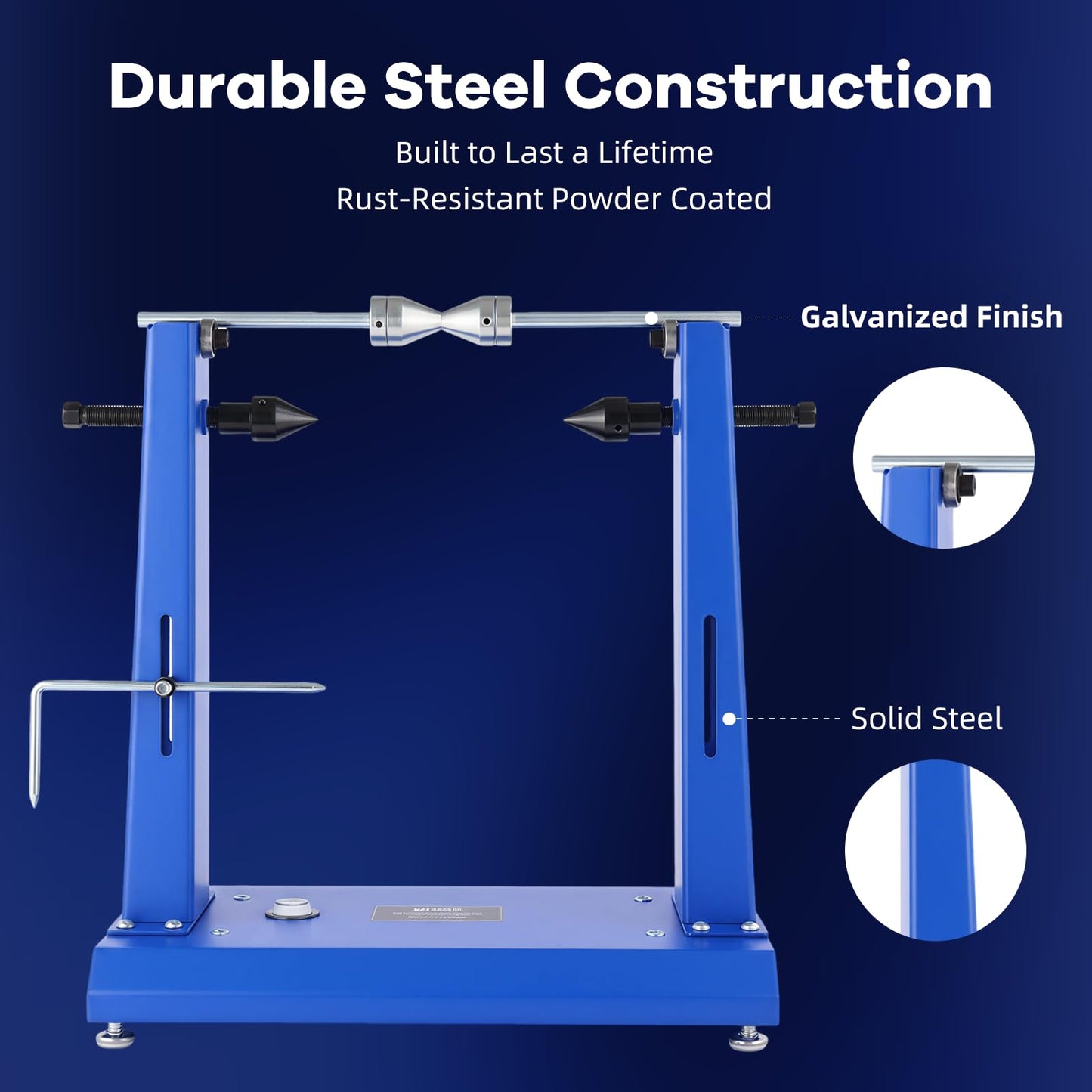 Motorcycle Wheel Balancer & Truing Stand – 2-in-1 Precision Tool, Fits Up to 35" Wheels