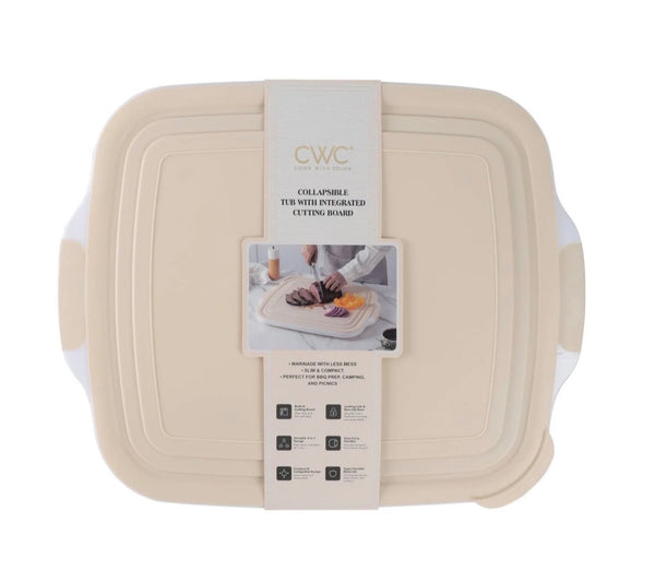 BBQ Collapsible Tub - Cook With Color - 20x16 Tan - New